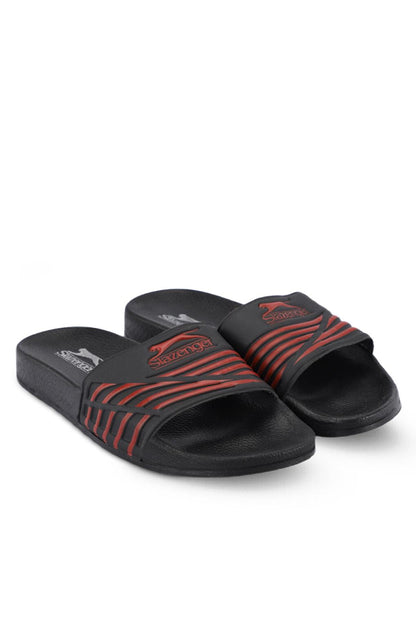 FION Men's Slippers Black / Red