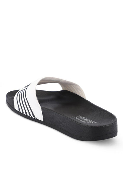 FION Men's Slippers White / Black