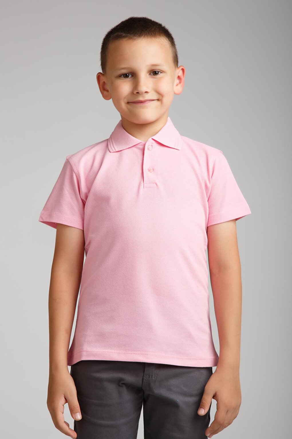 Kids Polo Neck Basic Short Sleeve Boys' T-Shirt