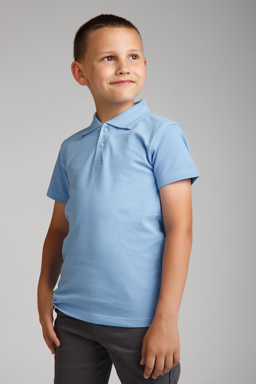 Kids Polo Neck Basic Short Sleeve Boys' T-Shirt