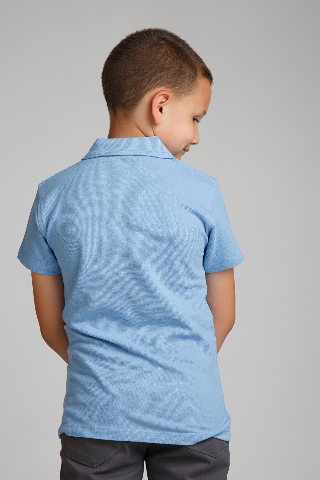 Kids Polo Neck Basic Short Sleeve Boys' T-Shirt