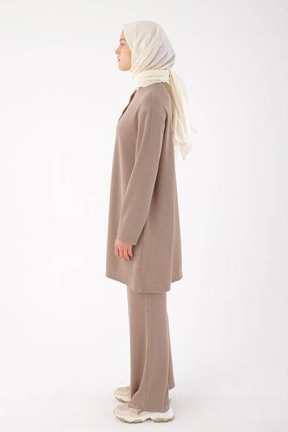 Dark Beige Reversible Tunic