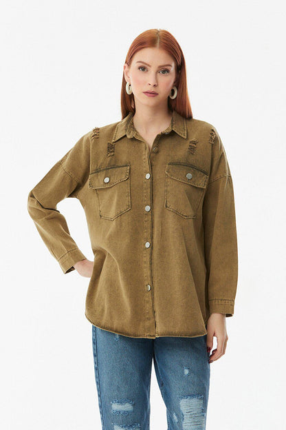 Double Pocket Long Sleeve Shirt