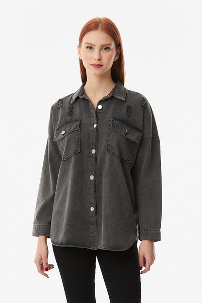 Double Pocket Long Sleeve Shirt