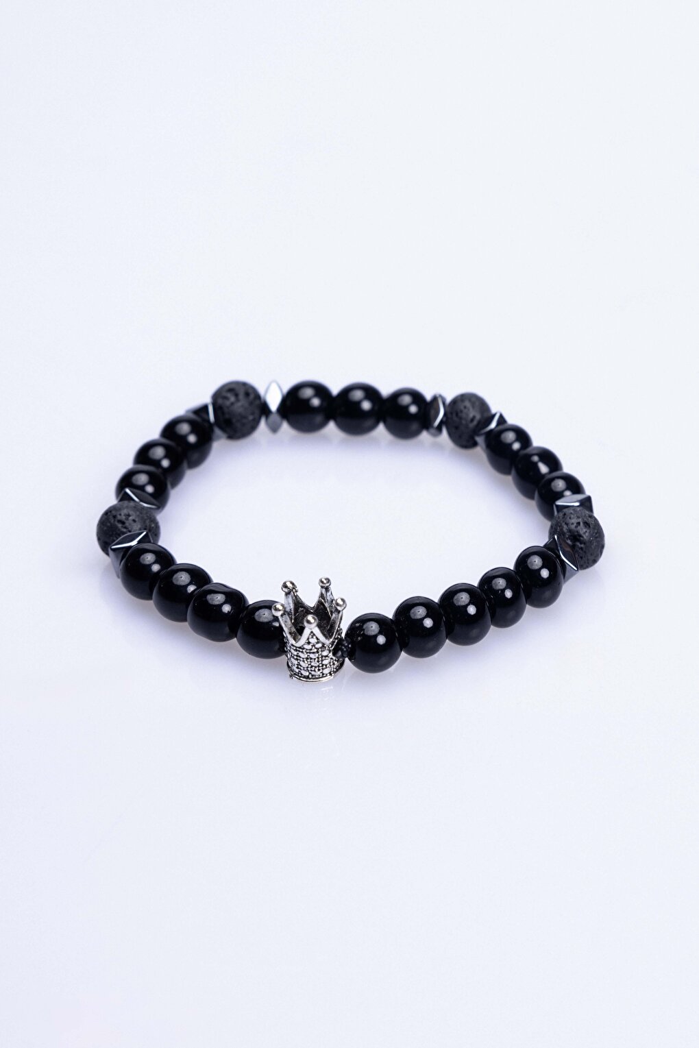 Natural Stone Black UniSex Bracelet