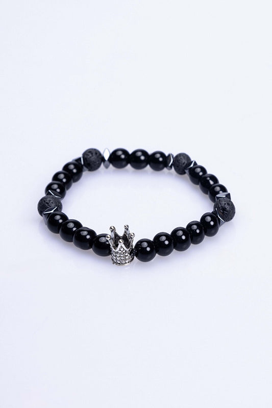 Natural Stone Black UniSex Bracelet