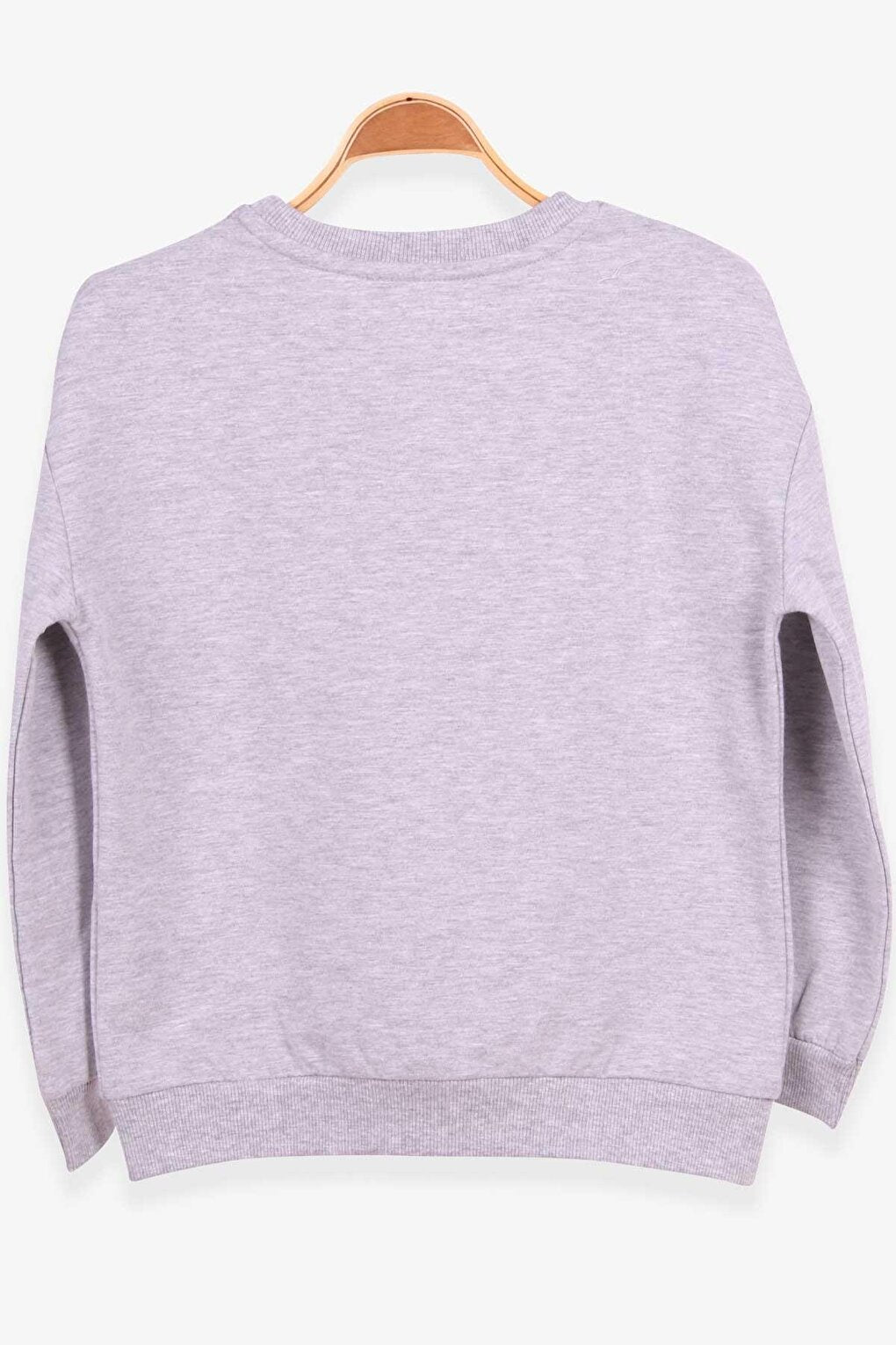 Girl's Sweatshirt Guipure Gray Melange (Age 6-12)