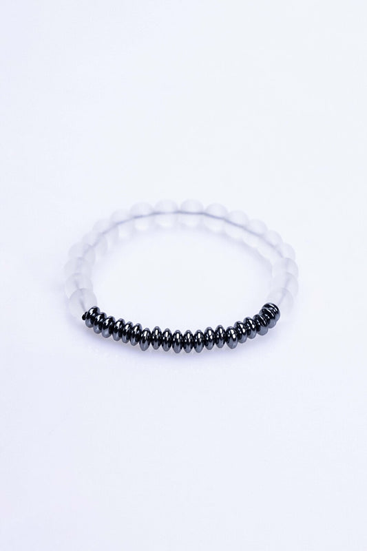 Natural Stone Black UniSex Bracelet