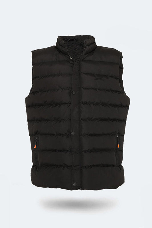 HELEN Plus Size Men's Puffer Vest Black