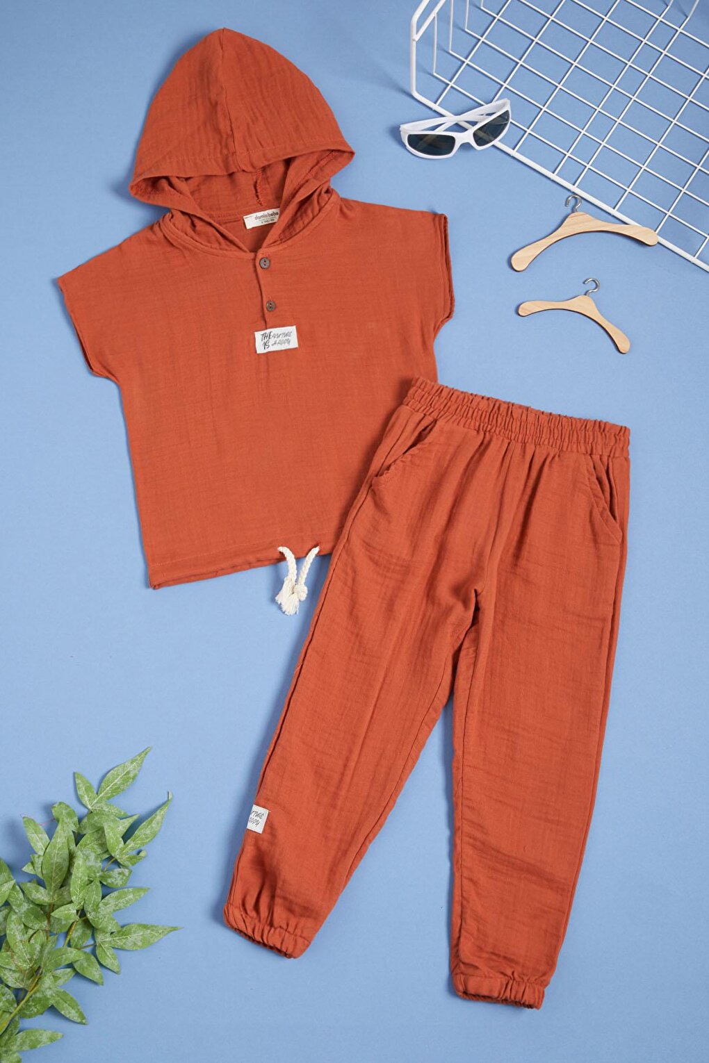 Taba Hooded Boy's Summer Suit