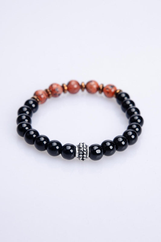 Natural Stone Black UniSex Bracelet