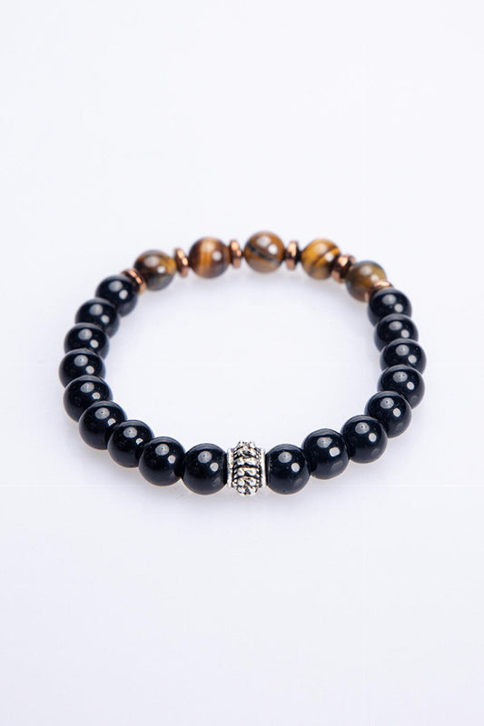 Natural Stone Black UniSex Bracelet