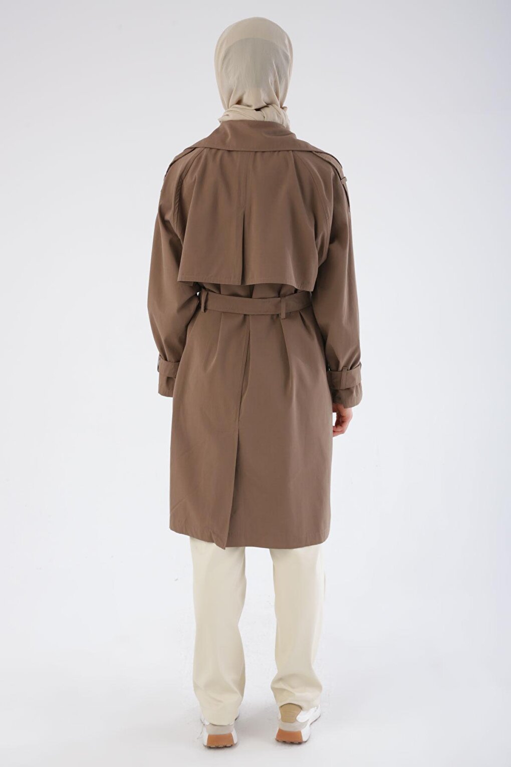 Mink Belted Snap Oversize Trench Coat