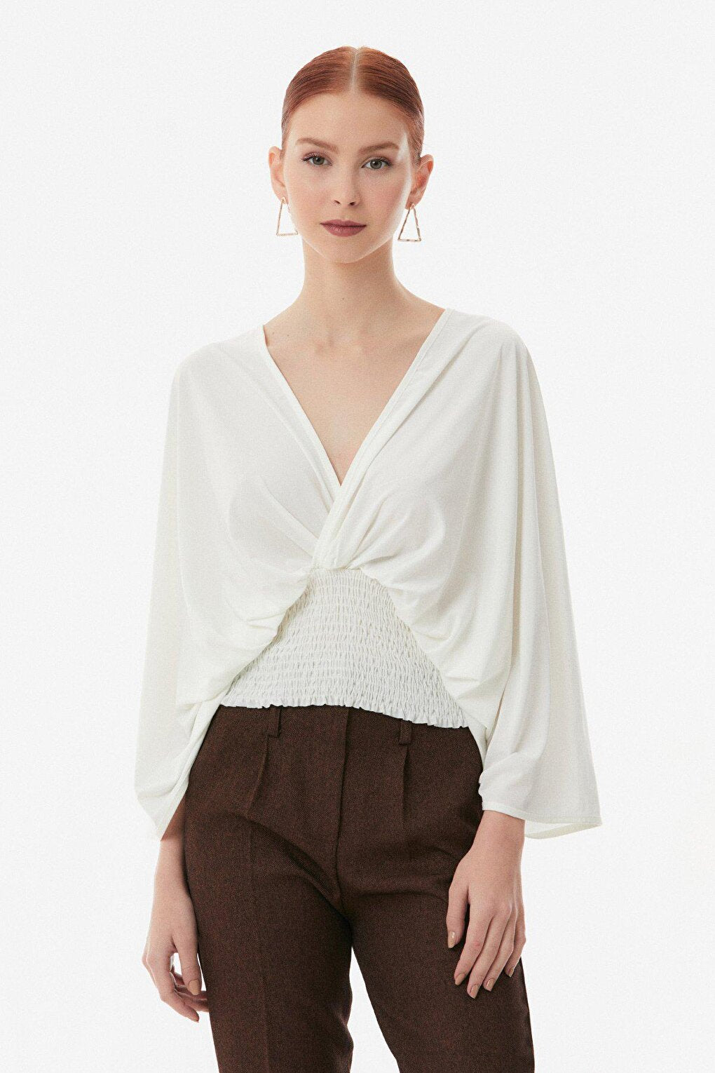 Gype Wide Collar Blouse