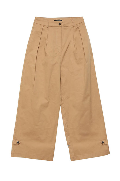 Camel Trousers with Snap-on Legs