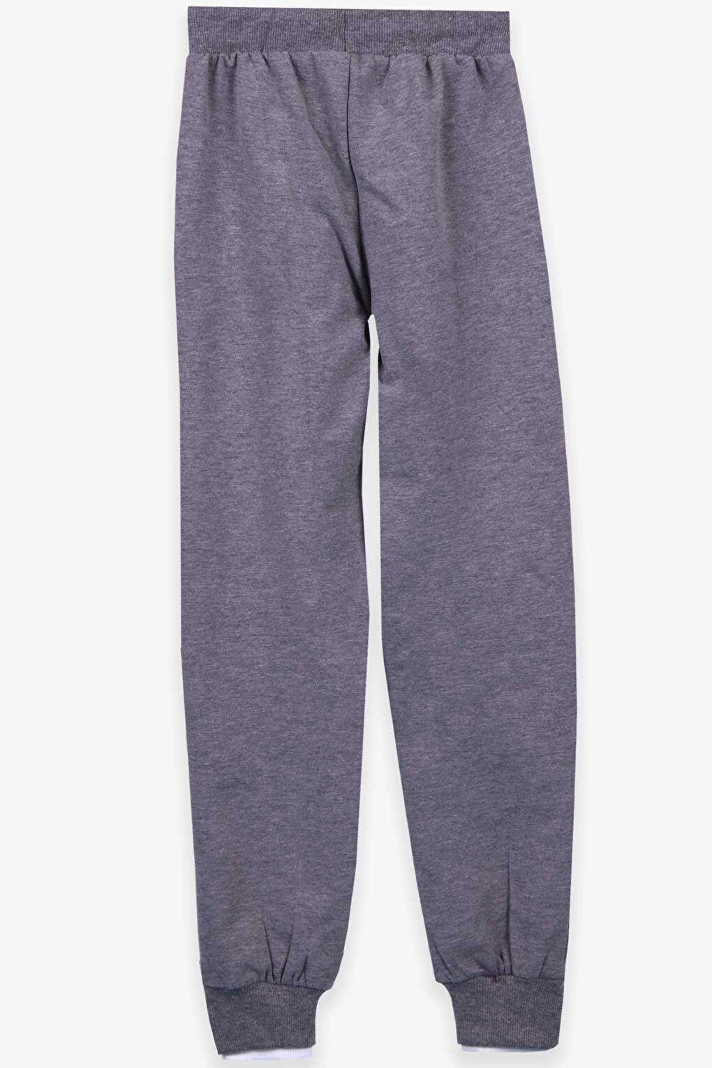 Girls' Sweatpants Printed Pocket Gray Melange (Age 10)