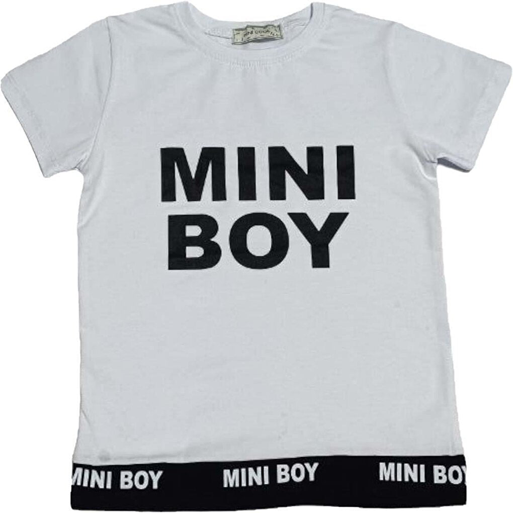 Boy's Mini Size Text Printed Green Tracksuit