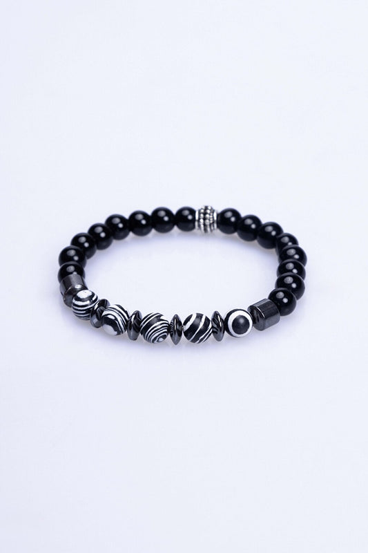 Natural Stone Black UniSex Bracelet