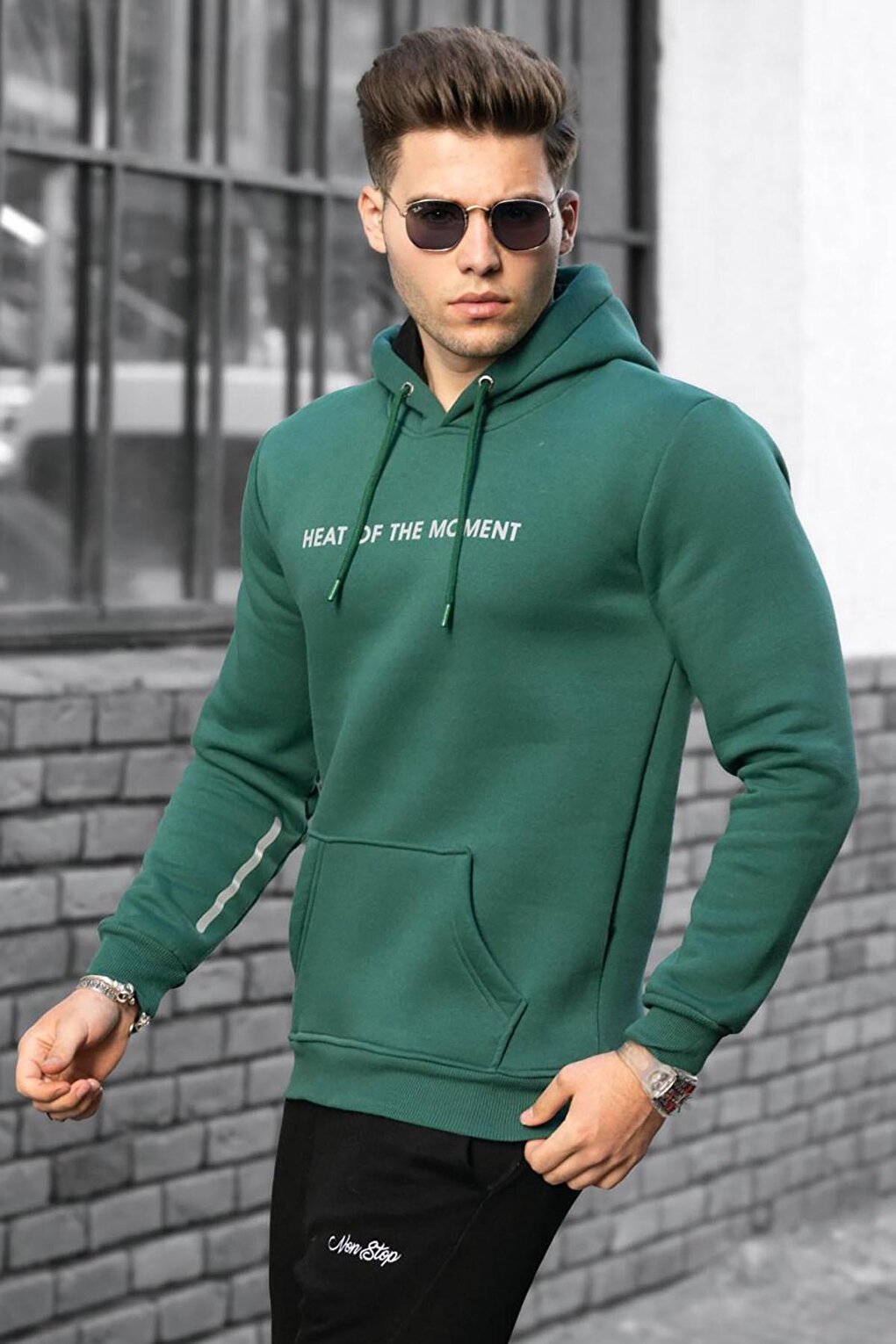 Green Hooded Sweatshirt 4784