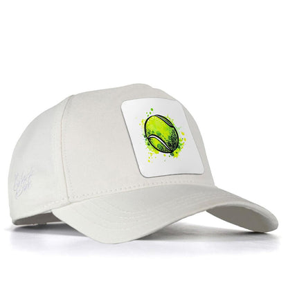 V1 Baseball Tennis - Unisex White Hat (Cap) with 2 Code Logo