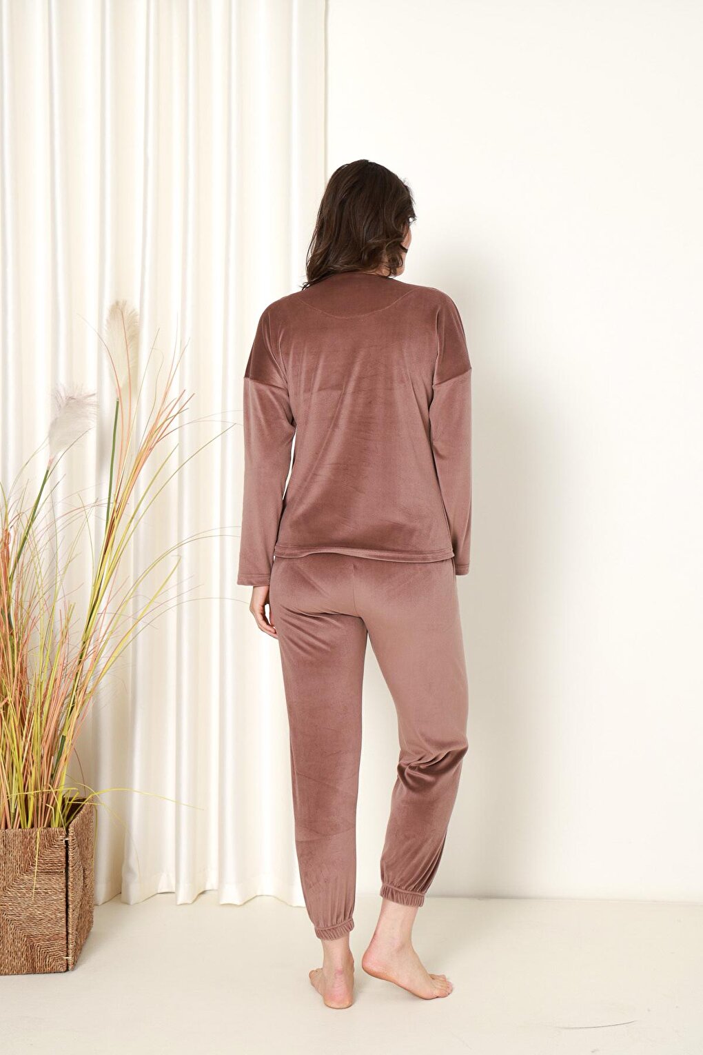 Women's Pajama Set French Velvet Perfect Printed with Elastic Legs Winter Seasonal W20532288