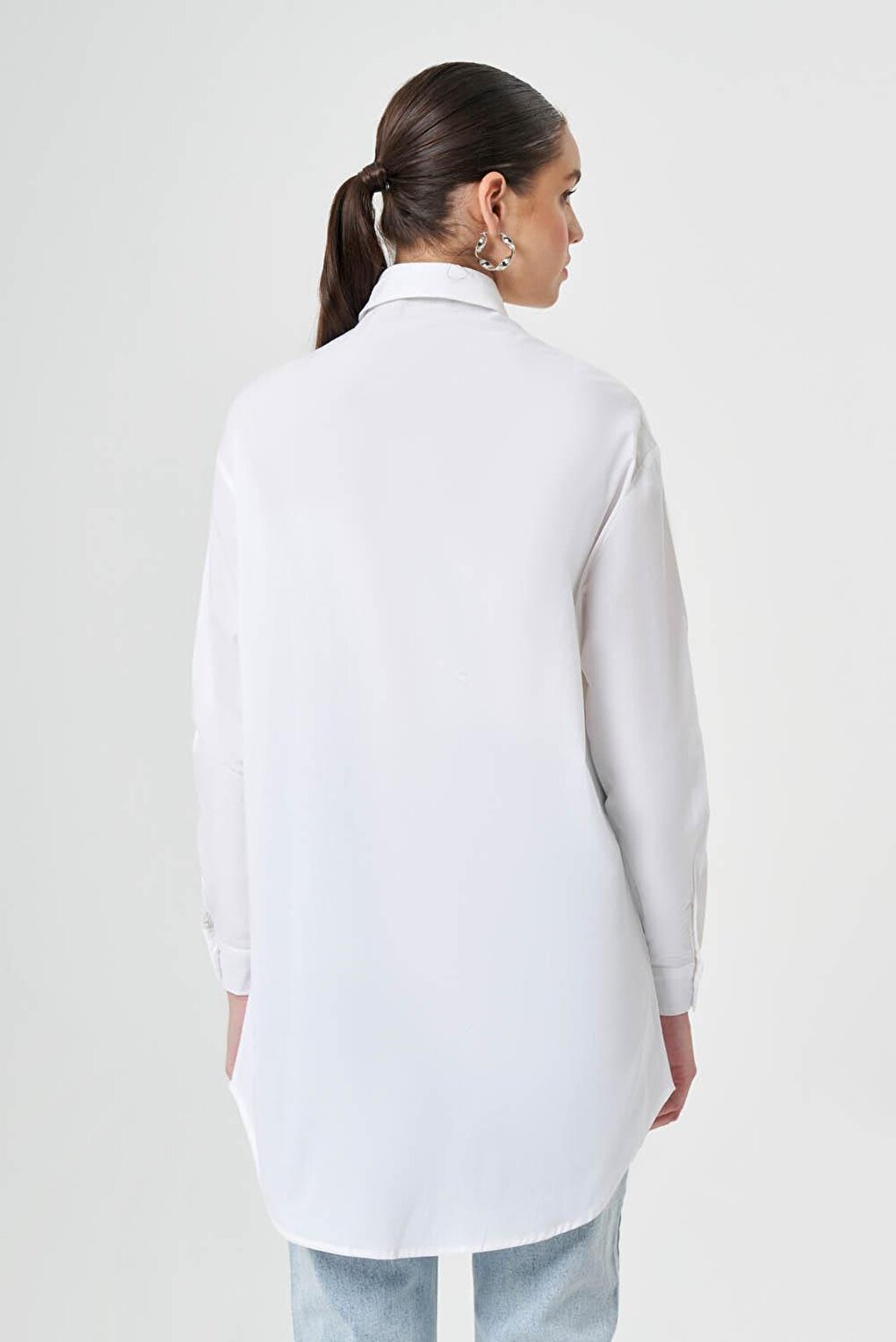 Ecru Shirt with Pockets