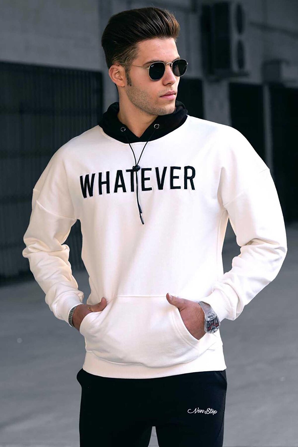 White Hooded Sweatshirt 4774