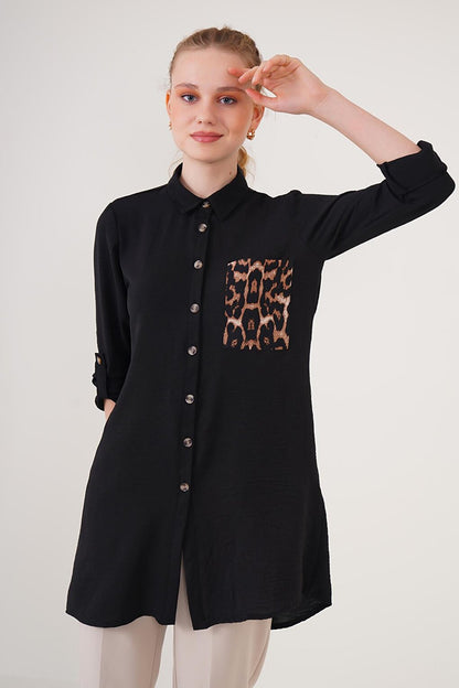 5851 Shirt Tunic - Black