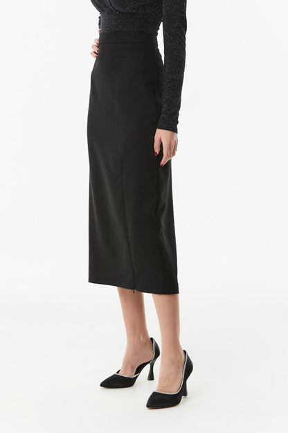 Slit Midi Skirt