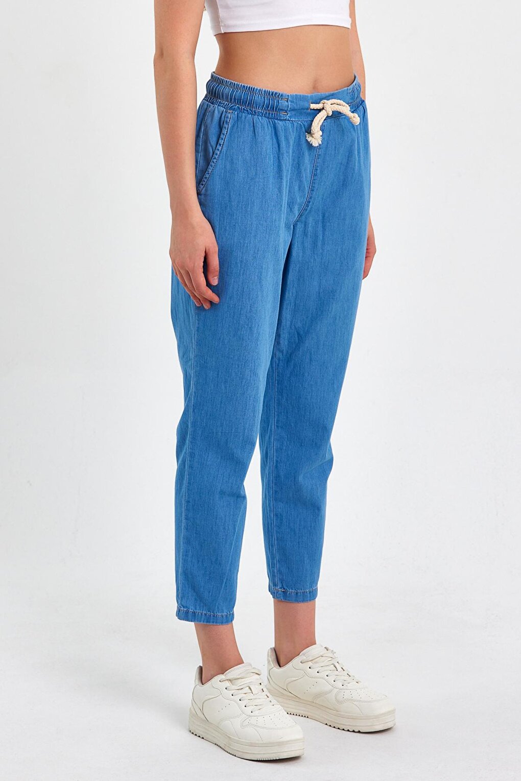 Women's Side Pocket Jean Trousers