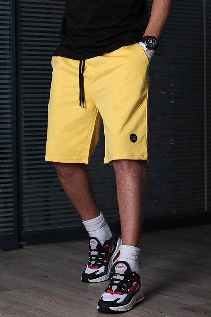 Men's Yellow Basic Shorts 5446