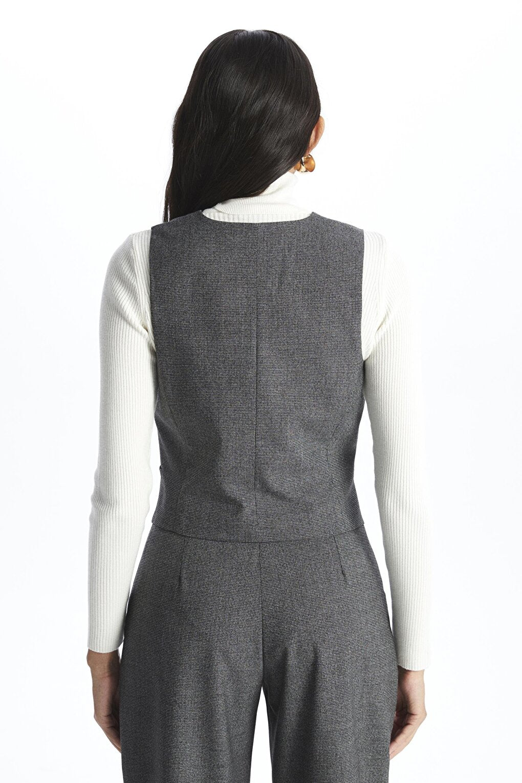 Anthracite Plain Stock Vest