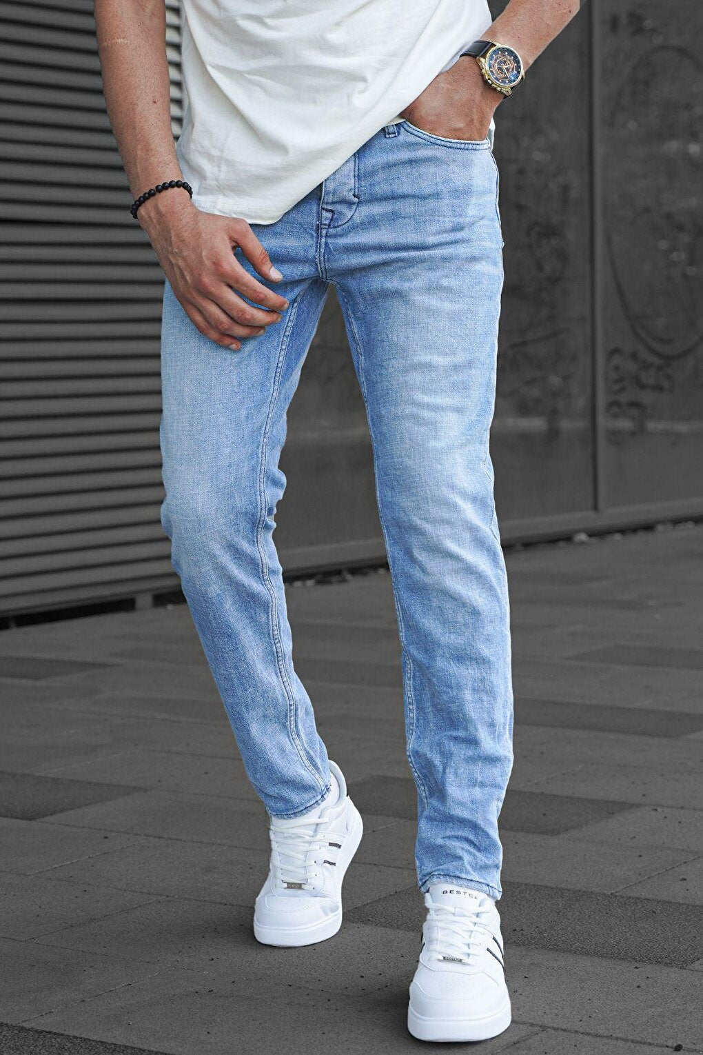 Men's Ice Blue Baggy Premium Jean 6842