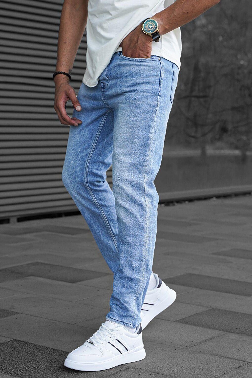 Men's Ice Blue Baggy Premium Jean 6842