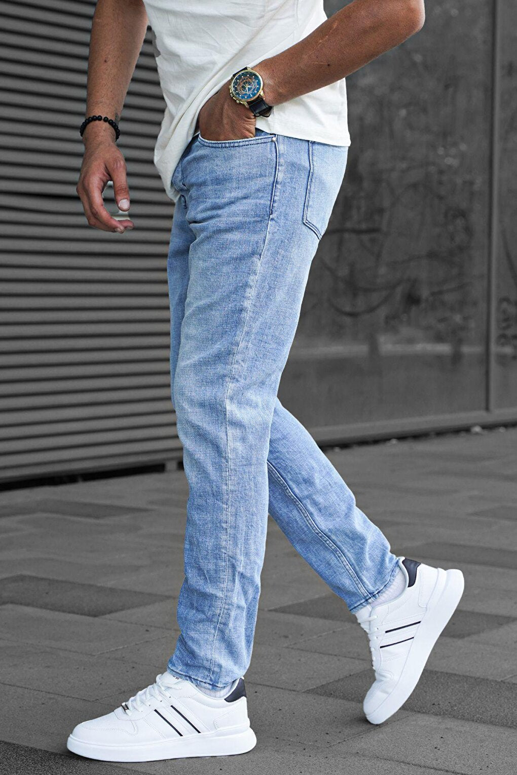 Men's Ice Blue Baggy Premium Jean 6842