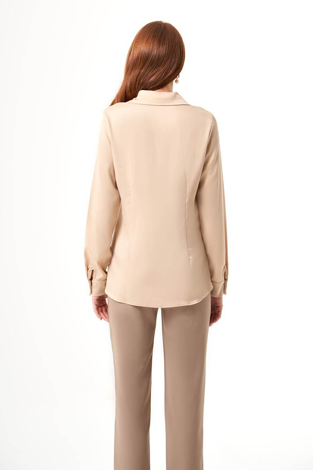 Bsc Satin Beige Shirt