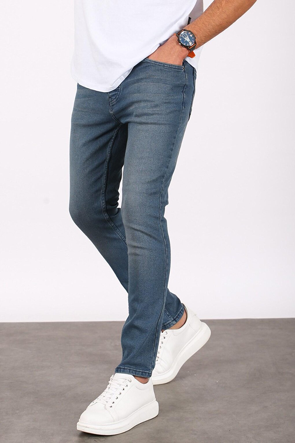 Men's Blue Skinny Fit Jean 5679