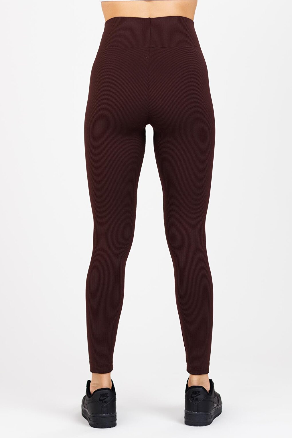 Women's Brown Rose Red Camisole High Waist Basic Tights