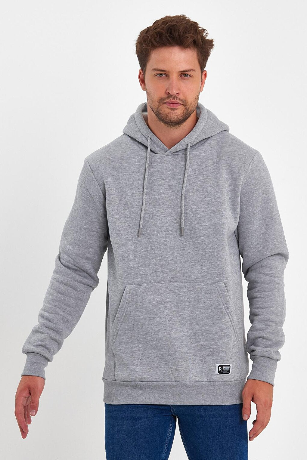 3 Thread Raised Hooded Men's Sweatshirt