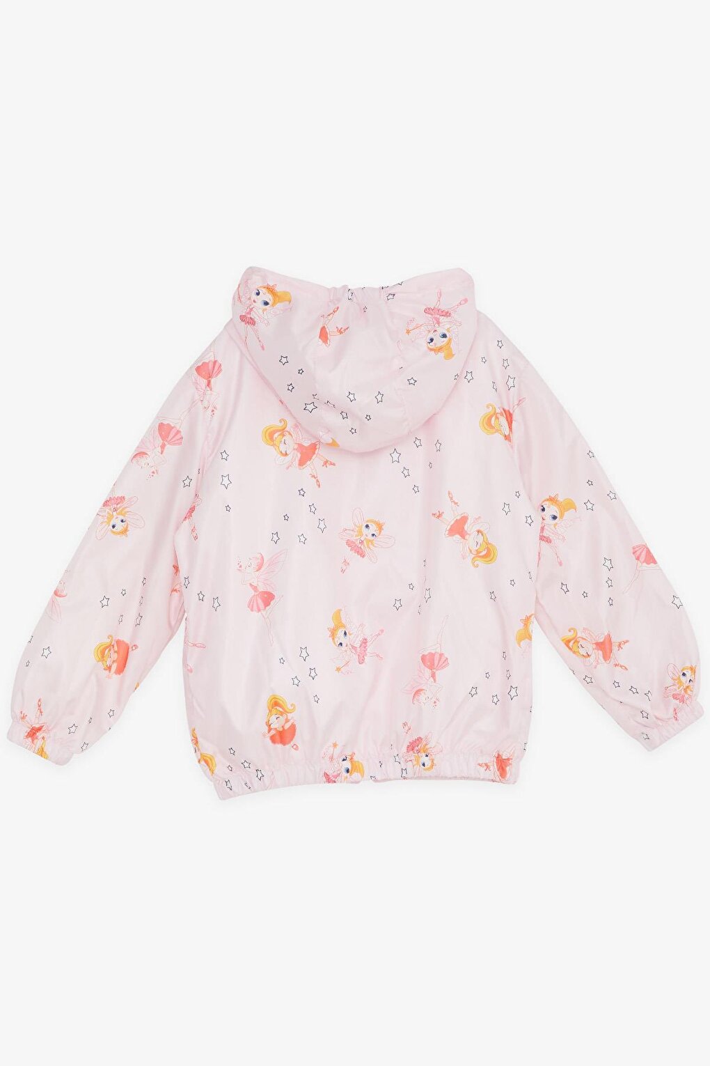 Girl's Raincoat Cute Fairies Patterned Pink (Age 1-5)