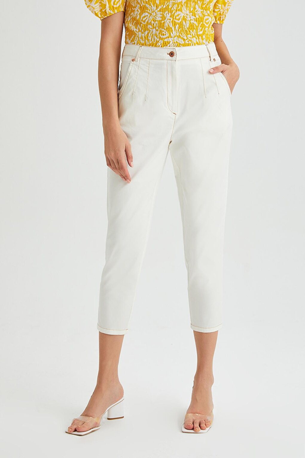 Women's Garni Stitched Gabardine Trousers