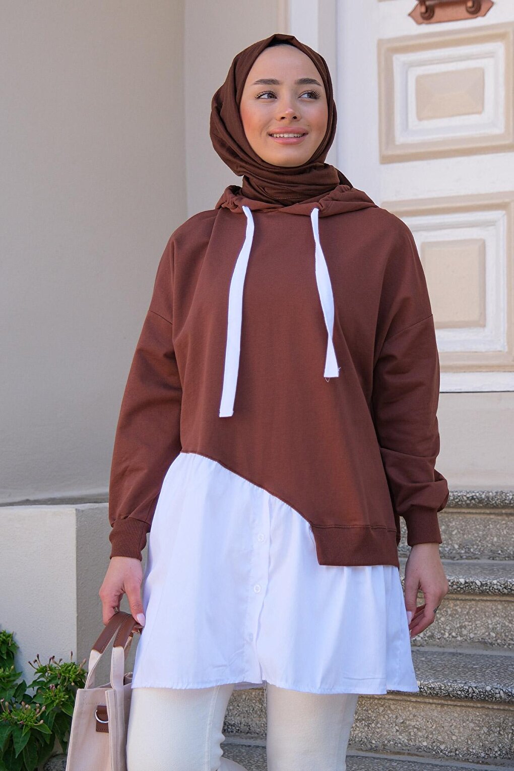 Women's Hooded Tunic Brown