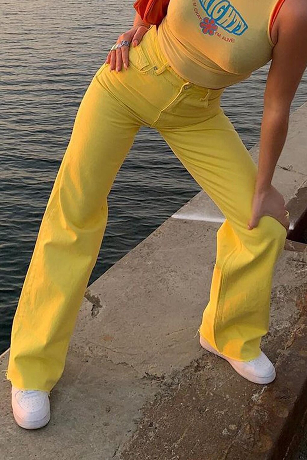 Yellow Palazzo Jean Mg1189