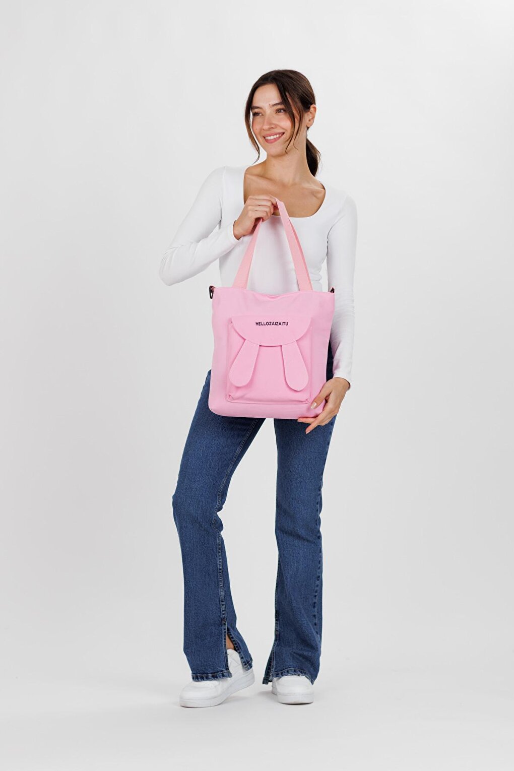 Eared Rabbit Shoulder Bag Pink