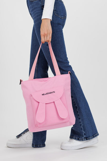 Eared Rabbit Shoulder Bag Pink