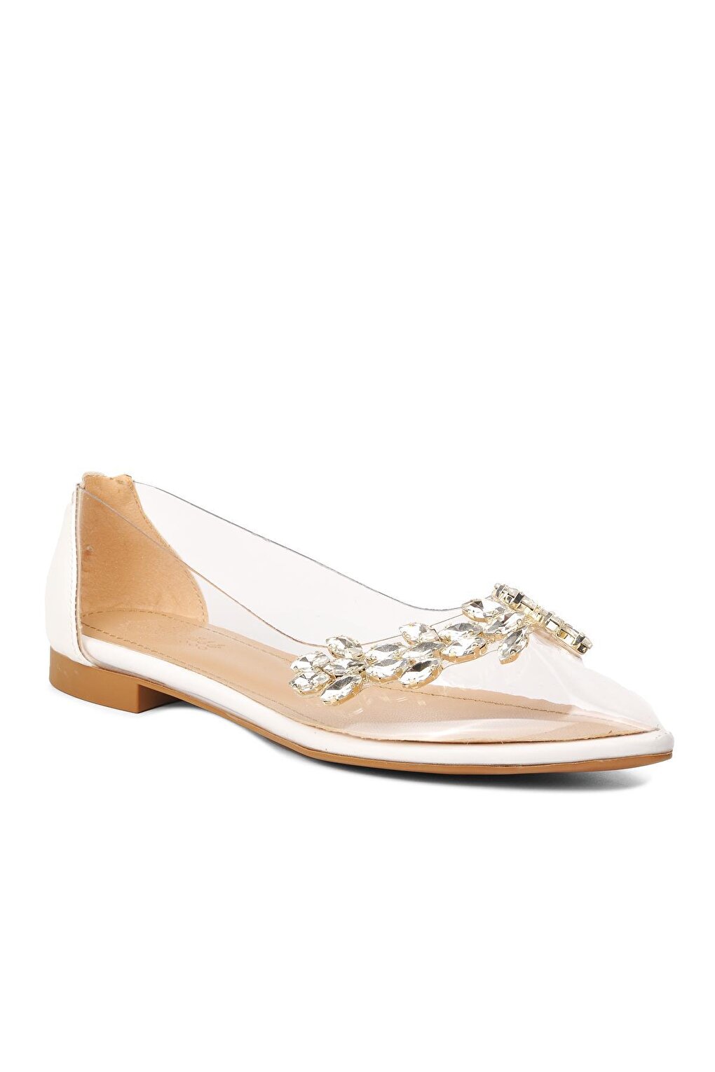 K305 White Stone Transparent Women's Casual Shoes