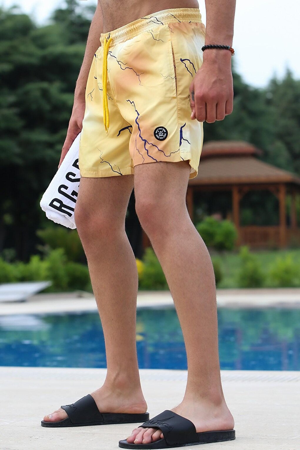 Yellow Men's Swim Shorts 5093