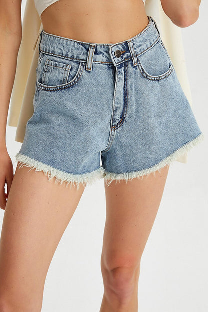 Women's Tasseled Short Jean Shorts