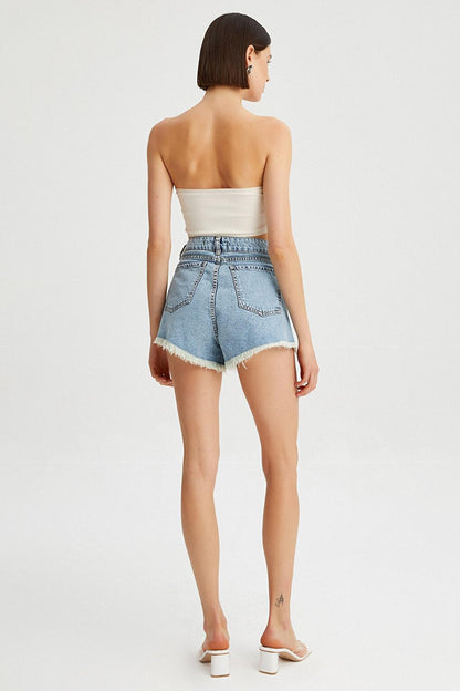 Women's Tasseled Short Jean Shorts