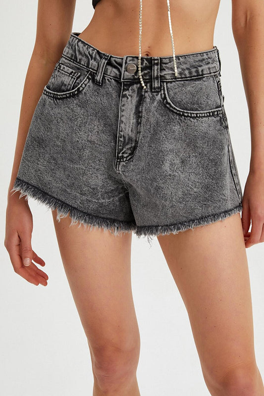 Women's Tasseled Short Jean Shorts